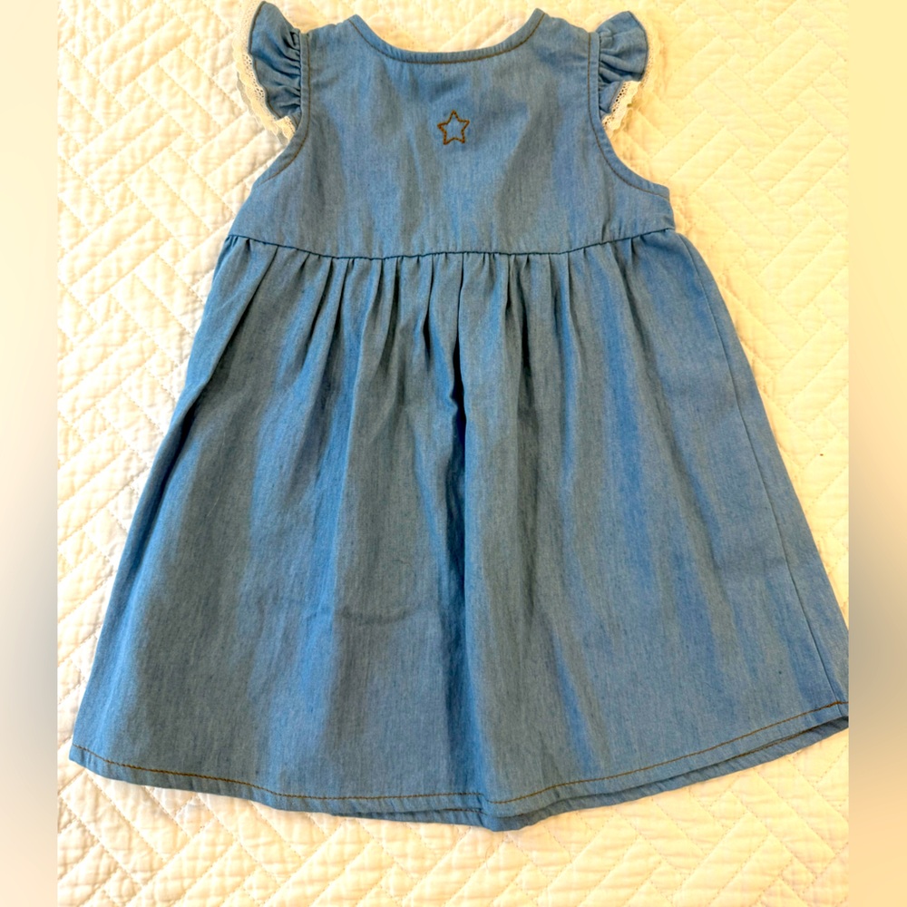Tocoto Vintage Blue Denim Sleeveless Dress, NWT size 2T